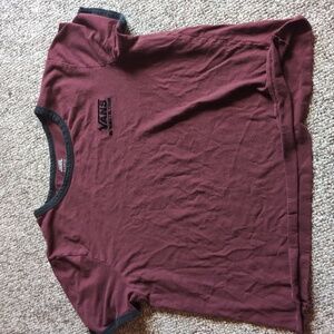 Vans burgundy crop top